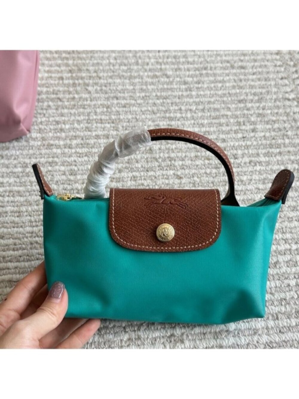 🎀 LONGCHAMP Mini Leather Crossbody Bag - Adorable & Chic